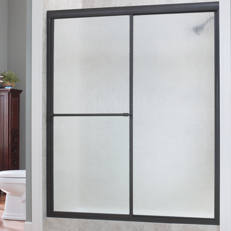 Hazelwood Home Chase 48" x 70" Single Sliding Framed Shower Door